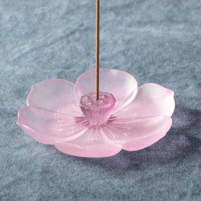 China China Asian Zen Culture Trend Life Lotus Pan Mini Incense Inserted Crystal Sweet Scented Dish for sale