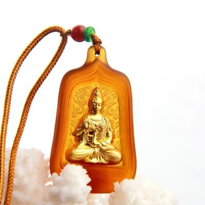 China Custom Crystal Buddha Souvenirs Handmade Necklace 37cm/40cm Pendant Gift Maker for sale