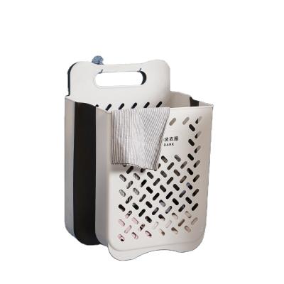 China Wholesale Transitional Plastic Dirty Basket Clothes Folding Laundry Hamper Laundry Baskets for sale