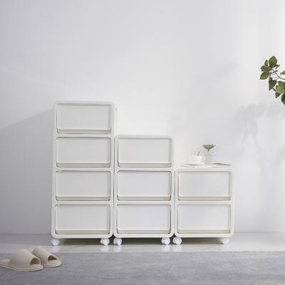 China Newest Design Good Quality Furniture Stored Four Layers Fabric Cabinet Storage for sale