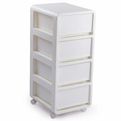 China Good Quality Plastic Storage Cabinets Stocked Cheap Hot Selling Two Layers Drawer for sale