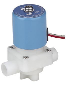 China Mini RO Auto Shut Off Valve , Plastic Water Solenoid Valve Direct Acting for sale