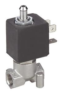 China válvula de solenoide fluida de aço inoxidável 220V de umas 3 maneiras de 1/8