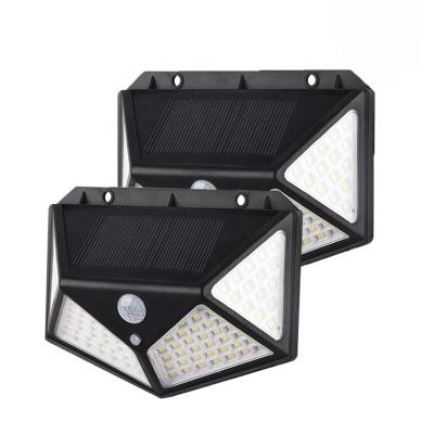 China Solar Garden Light Outdoor 100 LED Solar Powered Sunlight PIR Motion Sensor Street Light Waterproof for Garden Decoration for sale