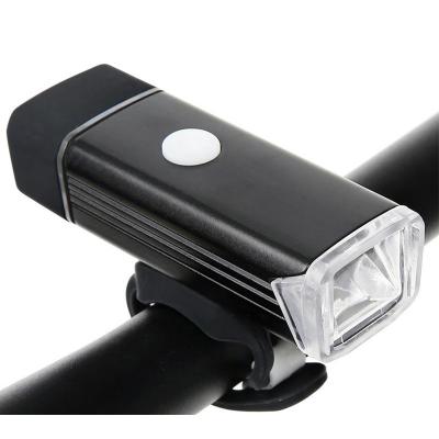 China Aluminum Alloy+ABS Outdoor USB Bike Light Rechargeable Bicycle Front Light lamp Headlight Flashlight Bicycle Light Cycling LED bicycle headlight for sale