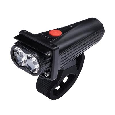 China New Factory Style Night Riding Dual Bicycle Light Source Bike Light Rechargeable Front Flashlight Lamp for sale