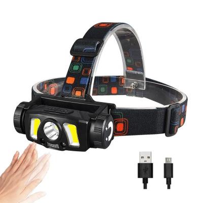 China Portable Hot Selling Amazon Head Lamp Waterproof Rechargeable Headlamp Led Lighting/Headlamp Camping for sale