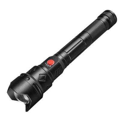 China Emergency High Power Zoom LED Waterproof USB Rechargeable Torch Light Ultra Bright 2000 Lumen Tactical Flashlights for sale