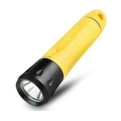 China Emergency Factory Outlet Rechargeable Wide Angle Aluminum ABS Torch Waterproof Led Diving Flashlight for sale