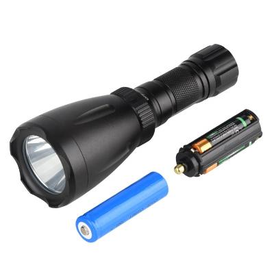 China Waterproof Emergency IPX8 LED Aluminum Alloy Flashlight Strong Torch Waterproof Rechargeable Diving Light for sale