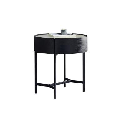 China High-grade Durable Modern Wood Table Side Metal Nightstand Bedside Series Furniture Solid Wood Bedroom Nightstand for sale