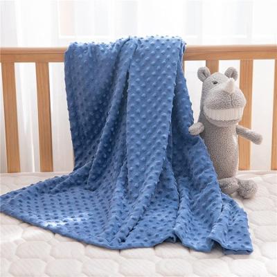 China Wholesale Anti-static Luxury Winter Fleece Baby Bubble Stitch Fleece Kids Thick Embossed Soft Blanket for sale