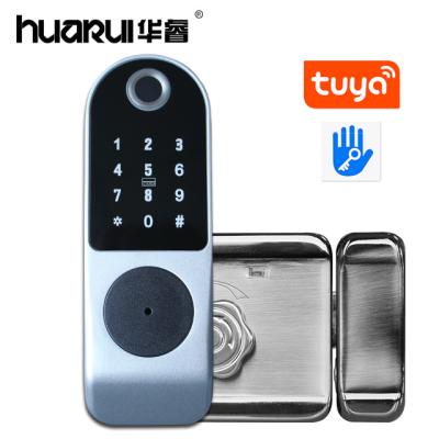 China Either-Or: Huaruilock WiFi Remote Biometric Fingerprint Digital Rope Keypad or App Auto Lock Door Contrl with Tuya App for sale