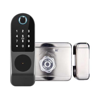 China Either-Or: Huaruilock Tuya APP Remote Smart Mobile Life Biometric Fingerprint Door Locks Password Opening Control Huaruilock Tuya for sale