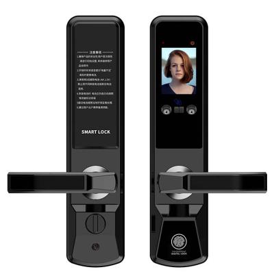 China Apartment Huarui HR603 Face Recognition Door Lock Fingerprint Smart Door Lock for sale