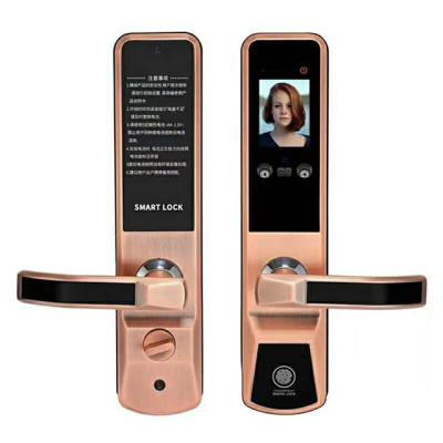 China Apartment Huarui HR603 Smart Lock Smart Card Mortise Door Lock with Handles for Bangladesh for sale