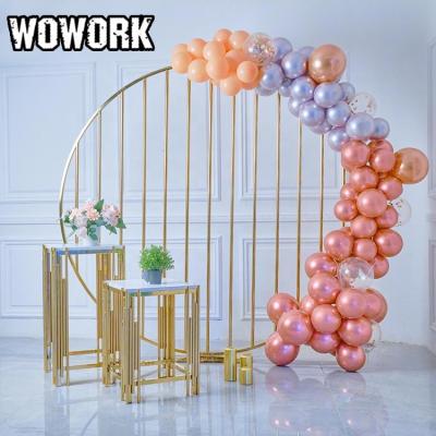 China Acrylic WOWORK Waterproof Decoration Wire Grid Circle Round Arch Other Backdrop Wedding Decorations For Birthday Event Party Supplies for sale