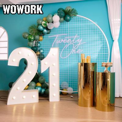 China 2022 Waterproof Waterproof WOWORK LED Party Decoration Supplies Rent Big Backdrops Love Lights For Wedding Decoration for sale