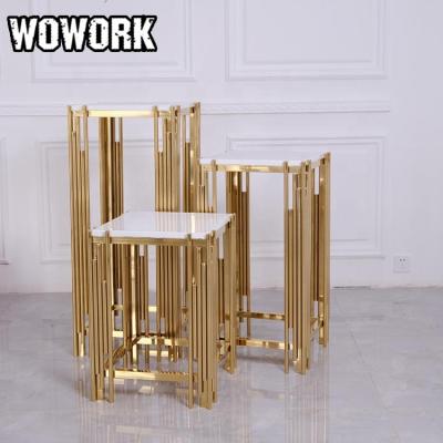 China Wholesale 2022 WOWORK Fushun waterproof factory cylinder dessert table stand baby shower backdrop pedestals for wedding party supplies for sale