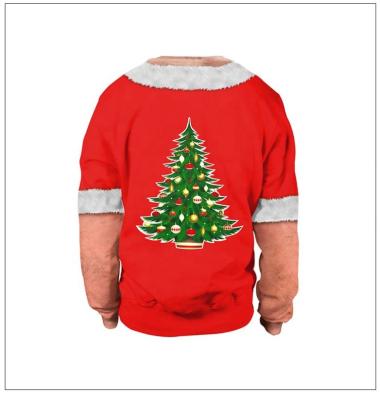 China Breathable Hair Xmas Digital Print Christmas Lover Hoodie for sale