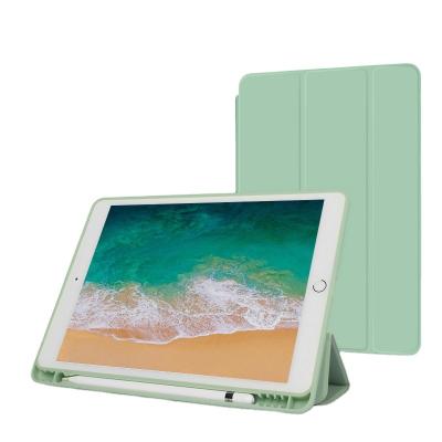 China Auto-sleep Magnetic Function OEM Soft Vertical Adjustable Magnetic Cover Stand Rotate Vertical Horizontal PU PVC Ipad Leather Cover Flip Case Cover For Ipad for sale