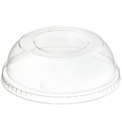 China JC PROOF - PUDDLE SALE! PET Grocery Container Flat Dome Lids 117mm Lids for sale