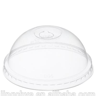 China Excellent Quality Non Spill Bubble Tea Disposable Plastic PET Cup Assorted Dome Lids for sale