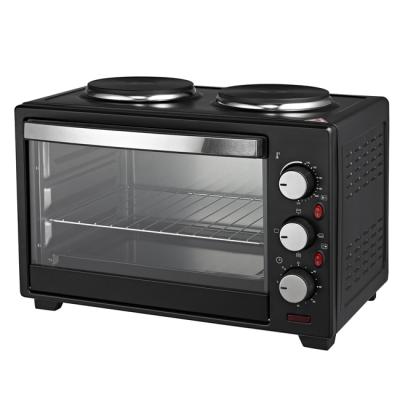 China Easy Operate 25L Mini Oven Electric Toaster Oven With Hot Plate for sale