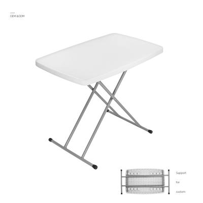 China Modern Outdoor Restaurant Table Used Plastic Gardem Picnic Camping Plastic Folding Tables Height Adjustable for sale