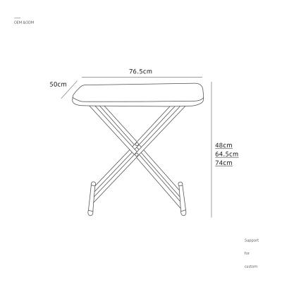 China Modern Hot White HDPE 76.5cm Small Outdoor Dining Table Portable Plastic Top Folding Table for sale