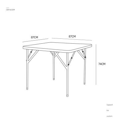 China Restaurant Modern Outdoor Table Outdoor Picnic Camping Fishing Beach Bar Folding Tables Plastic Small for sale