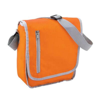 China Orangen-Polyester-Laptop-Kuriertasche-vordere Klappen-Abdeckung 100% für Studenten zu verkaufen