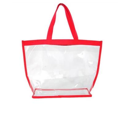 China Molhe das mulheres claras transparentes do PVC da prova sacolas do ombro 40 * 35 * 10 cm à venda