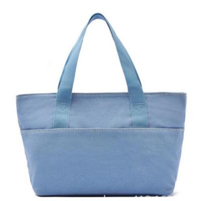 Cina Borsa di totalizzatore normale blu riciclabile della tela con due le tasche 47 x 42 x 50 cm in vendita