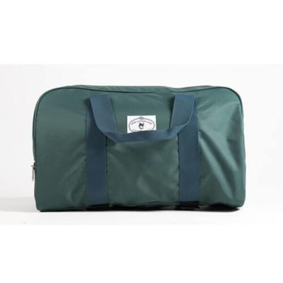 China Green Polyester Travel Duffle Bags , Rectangular Sports Duffle Bags For Women for sale