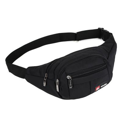 China Cell Phone Waterproof Lumbar Pack / Waist Pouch 3 Zipper Pockets Durable SGS for sale