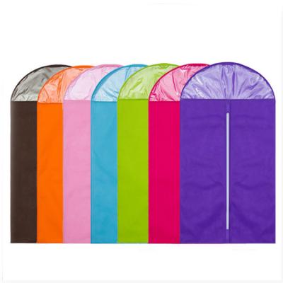 China Colorful Cloth Hanging Garment Bags , Foldable Hanging Wardrobe Bag For Overcoat for sale