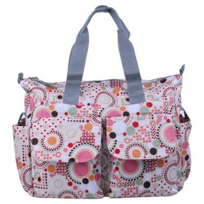 China Flower Patterned Mummy Custom Promotional Bags Polyester With Outside Pockets for sale