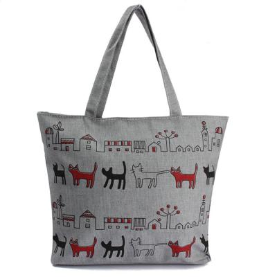 Chine Sac de client de la toile des femmes animales de bande dessinée d'impression avec des bandoulières à vendre