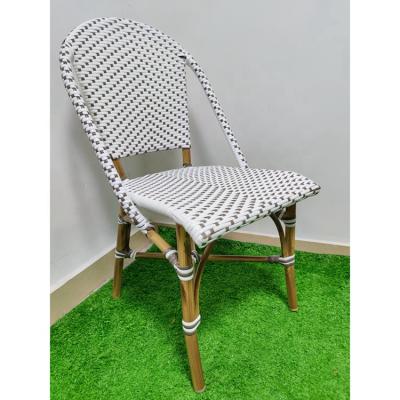 China Modern New Design Outdoor Patio Furniture Leisure Dining Chair Rattan Outdoor Pastoral Style for sale