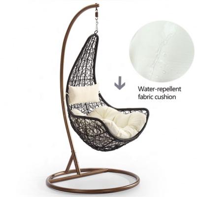 China Contemporary Outdoor Set Swings Sale Cheap Wicker 2 Person Steel Patio Swing Chair for sale