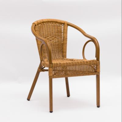 China Minimalist Professional Rattan Chair Natural Wrought Iron For Garden Tall for sale