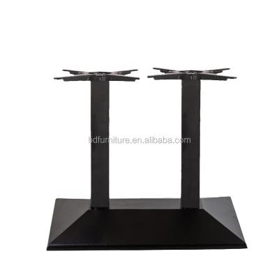 China Cast Iron Table Base Minimalist Square Black Heavy Duty Dining Legs for sale