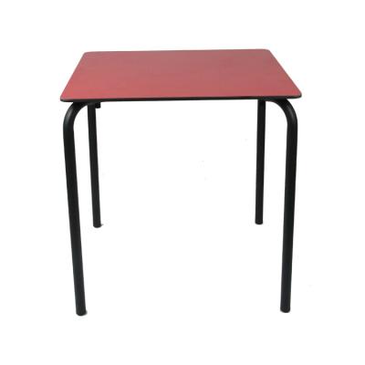 China Minimalist Modern Bar Square HPL Top Outdoor Dining Table Waterproof Furniture for sale