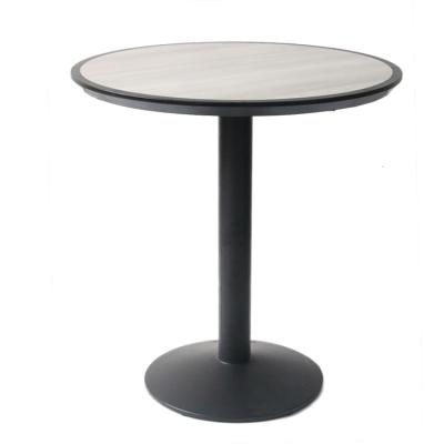 China Other Foshan Modern Outdoor Round Bar Cafe Dining Ceramic Cast Iron Bar Table for sale