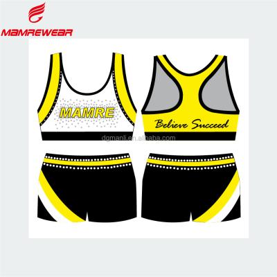 China Breathable Cheap All Star Girls Cheerleader Uniforms Practice Wear , Custom Sublimation Cheering Uniforms Cheerleading Practice Wear for sale