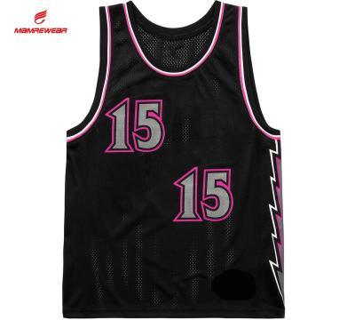 China Cheap Antibacterial Wear Mens Basketball Custom Sublimation Printing Basketball Tops And Shorts for sale