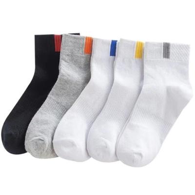 China Men's Breathable Autumn and Winter Thickened Classic Mid-Tube High Top Breathable Label Fabric Casual Socks for sale