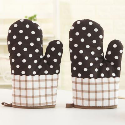 China Non-Slip Thick Cotton Anti-Skid Mitt Baking Oven Glove Anti-Scald Gloves FOR GRILLING Heat Resistant Gloves for sale