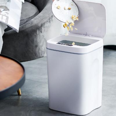 China Kitchen Viable Ashbin Trash Bin Bedroom Trash Can Living Room Sensor Automatic Smart Trash Can For Home for sale